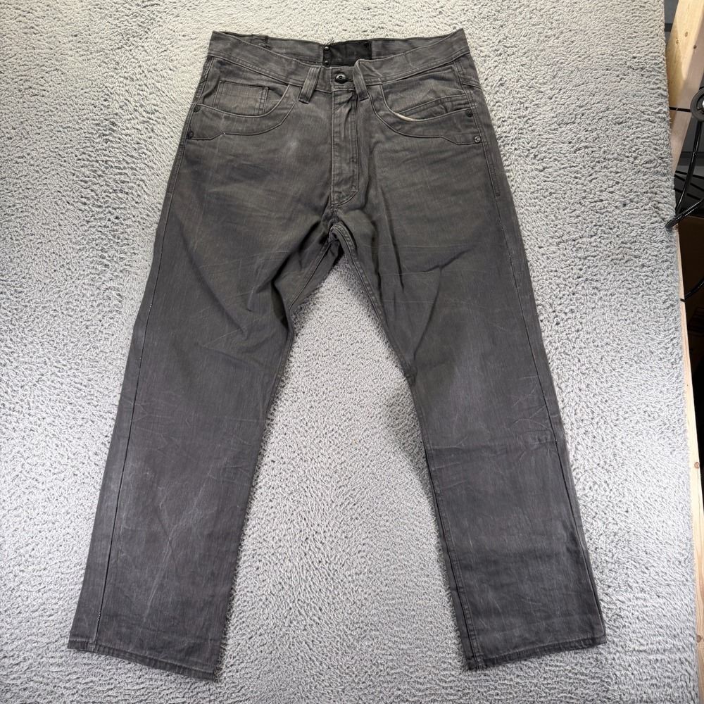 Jordan Craig Jeans Mens 36x32 Gray Cotton Denim Straight Leg Travel Workwear